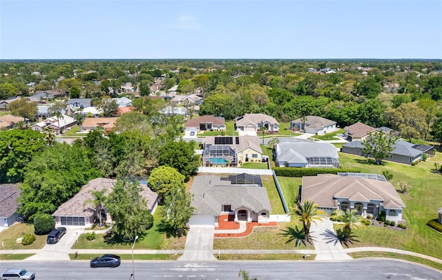 drone / aerial view featuring a residential view