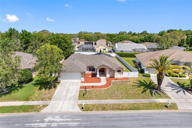 drone / aerial view featuring a residential view