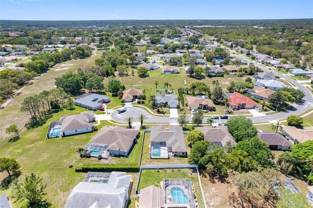 birds eye view of property featuring a residential view