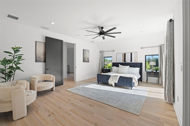 98 W Davis Blvd, Tampa, FL 33606 - bedroom with visible vents, baseboards, light wood-type flooring, and recessed lighting
