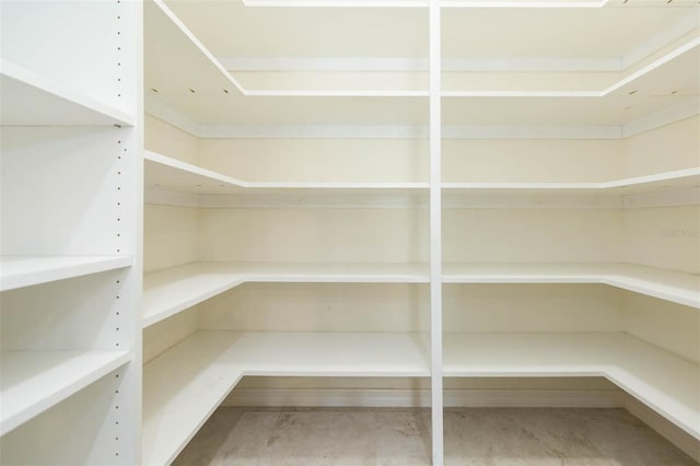 view of storage area