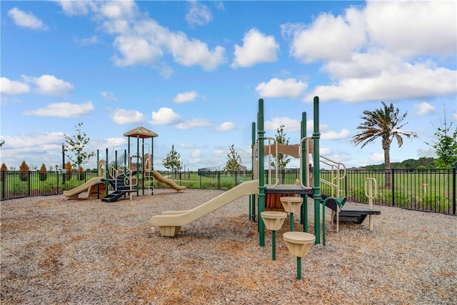 community playground featuring fence