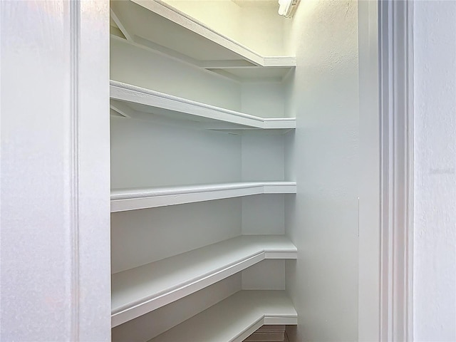 view of storage area