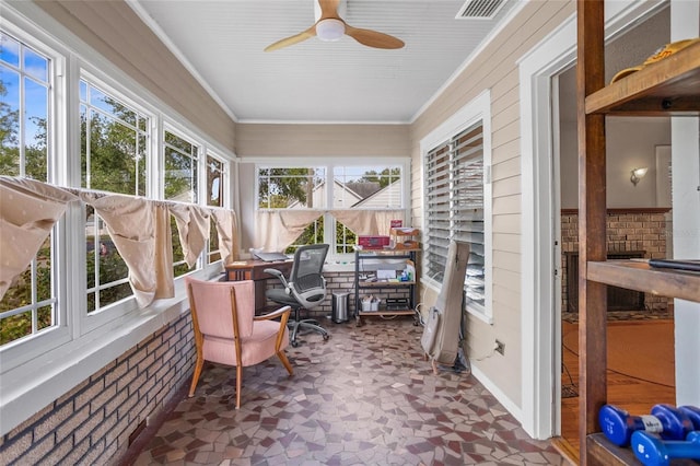 3120 8th Ave N, Saint Petersburg, FL 33713 - sunroom with crown molding
