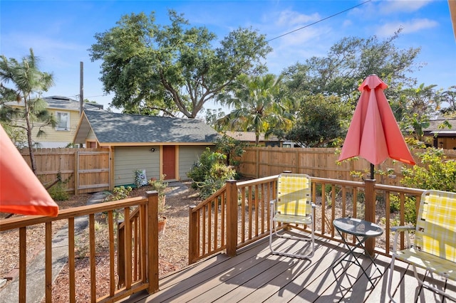 3120 8th Ave N, Saint Petersburg, FL 33713 - wooden terrace featuring a fenced backyard