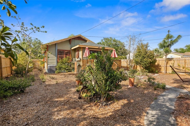 3120 8th Ave N, Saint Petersburg, FL 33713 - rear view of property featuring central air condition unit