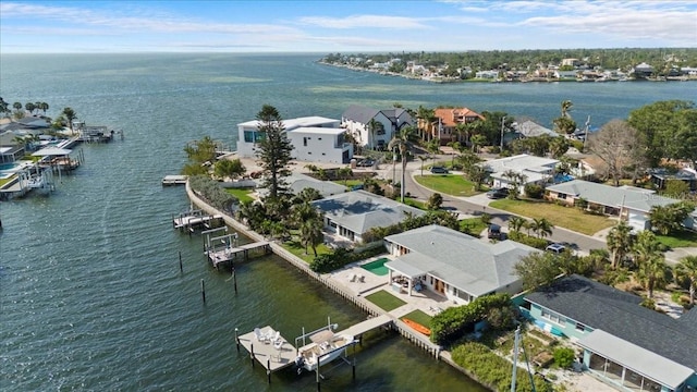 2540 S Shore Dr SE, Saint Petersburg, FL 33705 - drone / aerial view with a water view and a residential view