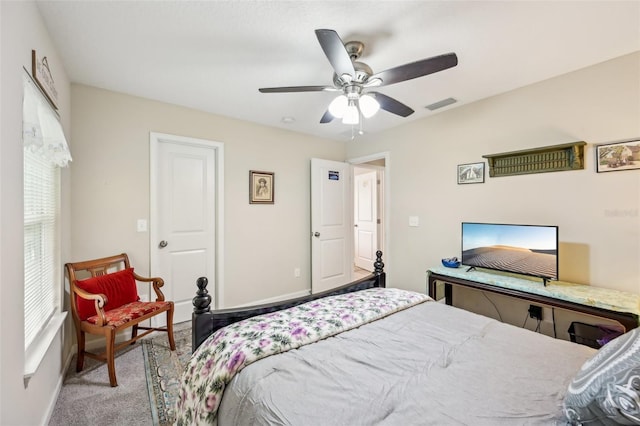 2720 N Screech Owl Ave, Saint Augustine, FL 32084 - bedroom featuring carpet flooring and ceiling fan