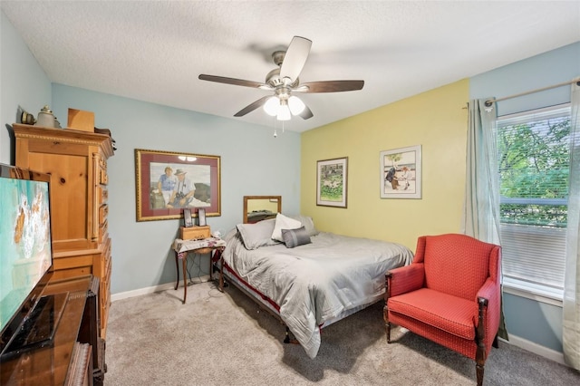 2720 N Screech Owl Ave, Saint Augustine, FL 32084 - bedroom featuring light carpet, a ceiling fan, and baseboards