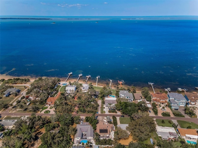 508 N Mayo St, Crystal Beach, FL 34681 - bird's eye view featuring a residential view and a water view
