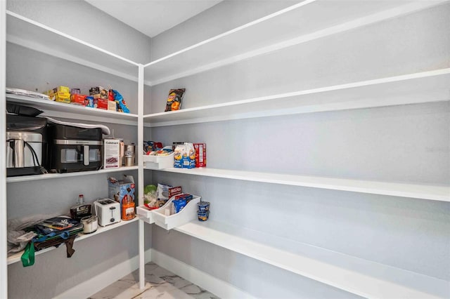 view of pantry