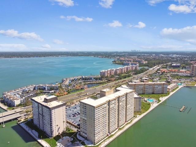 5200 Brittany Dr S Unit 1502, Saint Petersburg, FL 33715 - bird's eye view featuring a water view and a city view