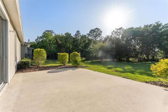 view of patio / terrace with fence