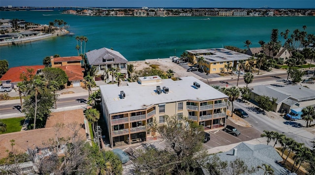 1700 Pass A Grille Way Unit 9, St Pete Beach, FL 33706 - birds eye view of property featuring a water view
