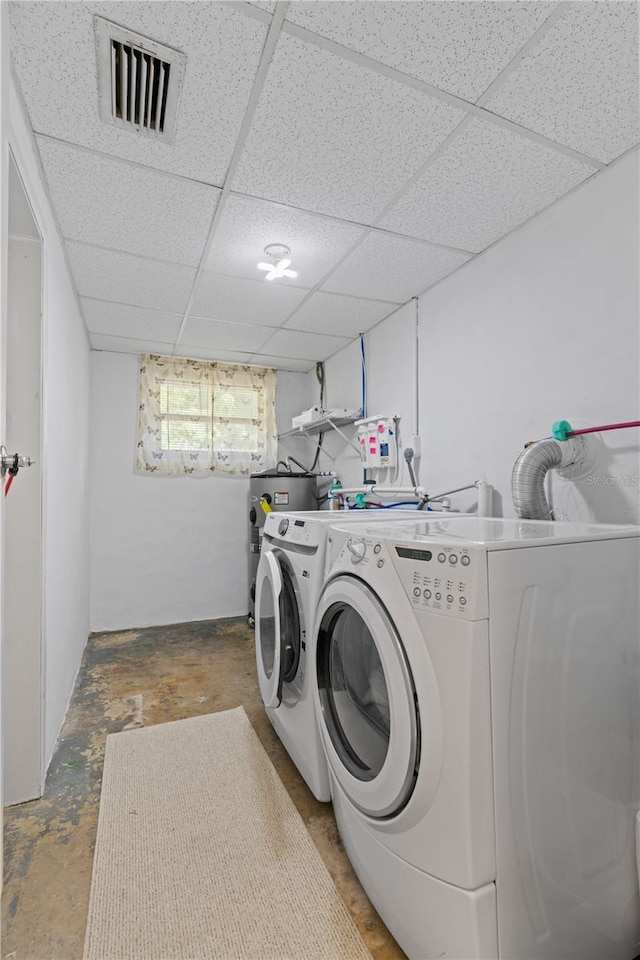 17111 Mockingbird Ln, Lutz, FL 33548 - clothes washing area with laundry area, separate washer and dryer, and visible vents