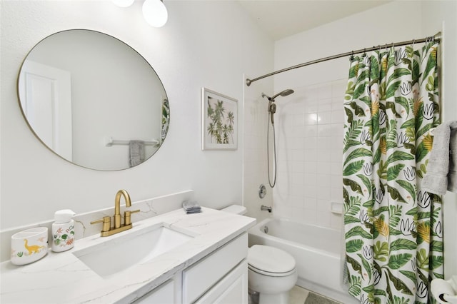 10011 Parley Dr, Tampa, FL 33626 - bathroom with shower / tub combo, vanity, and toilet