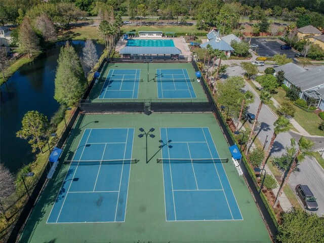10011 Parley Dr, Tampa, FL 33626 - bird's eye view featuring a water view