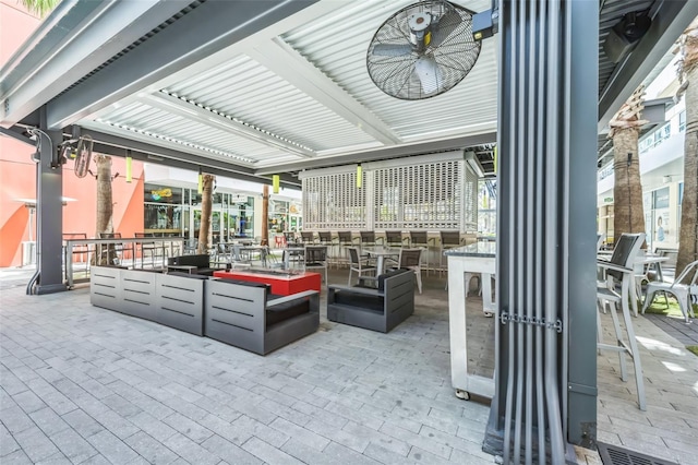1120 E Kennedy Blvd Unit 615, Tampa, FL 33602 - view of patio with outdoor lounge area and a pergola