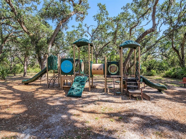 view of community jungle gym