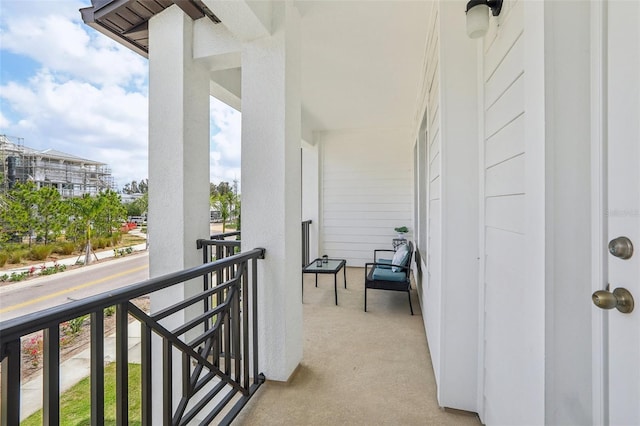 view of balcony