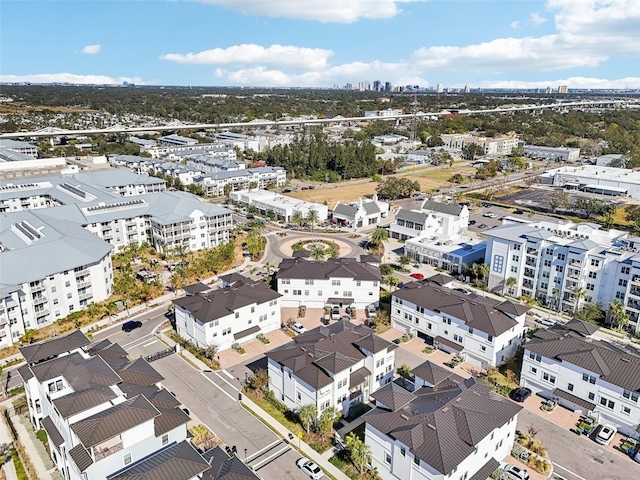 bird's eye view featuring a view of city