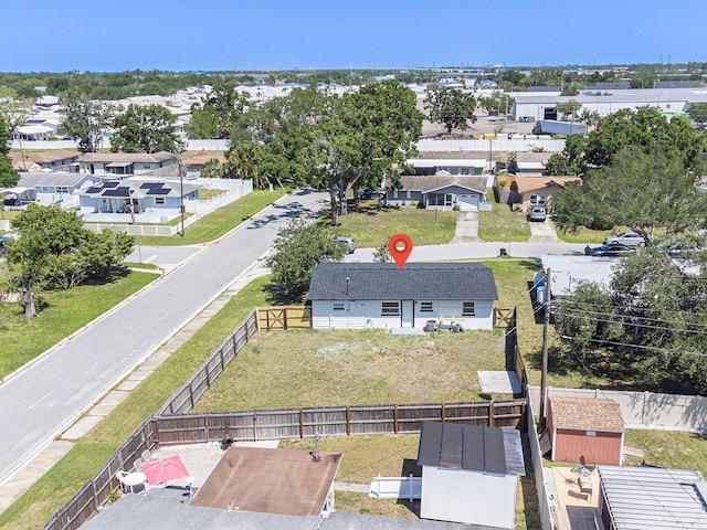 drone / aerial view featuring a residential view