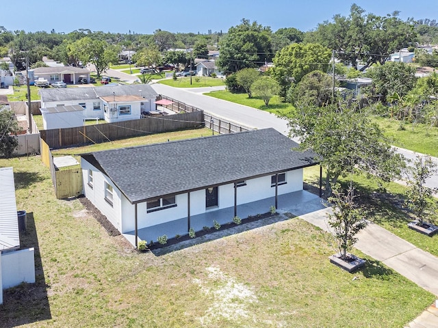 aerial view featuring a residential view