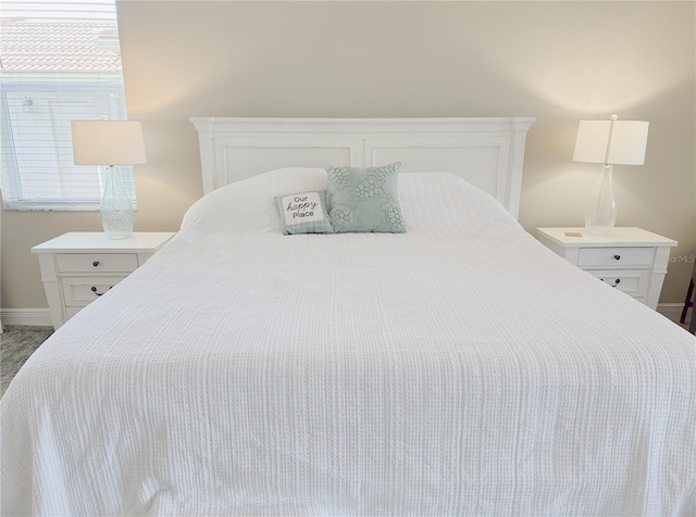 bedroom with baseboards