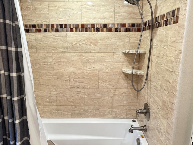 full bath with shower / tub combo