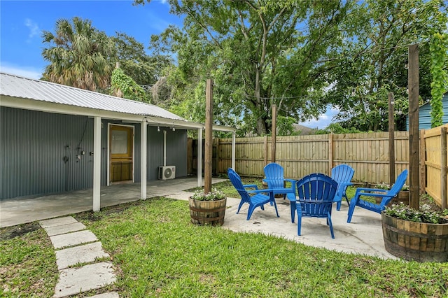 2215 Thrace St, Tampa, FL 33605 - view of yard with a patio area