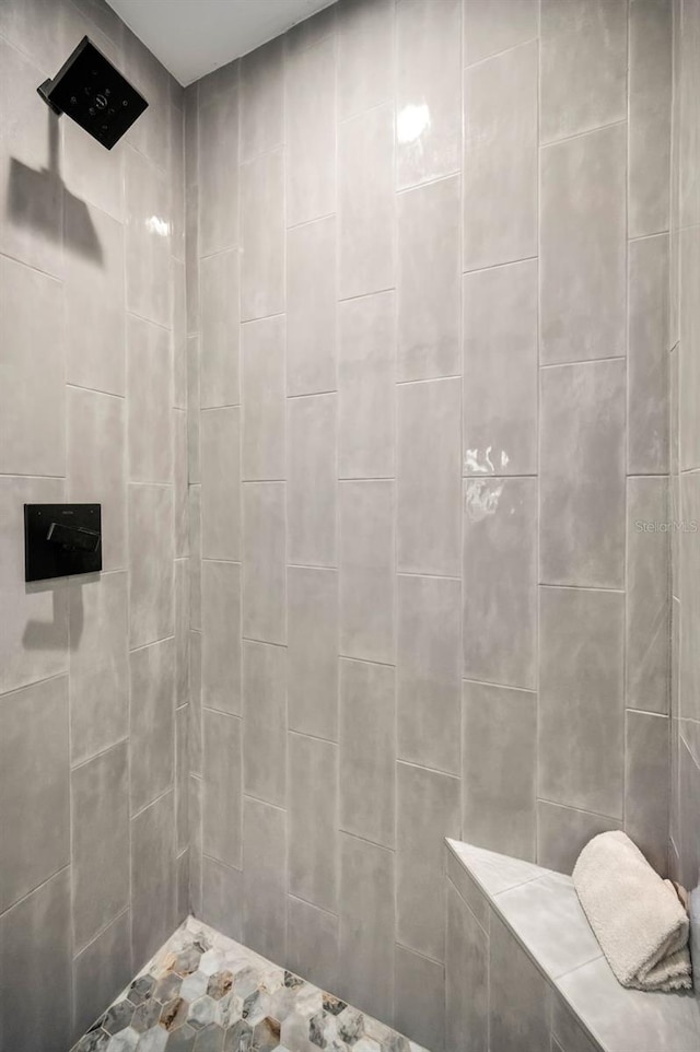 525 Lexington St, Dunedin, FL 34698 - bathroom featuring tiled shower