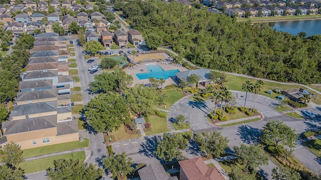 drone / aerial view featuring a residential view