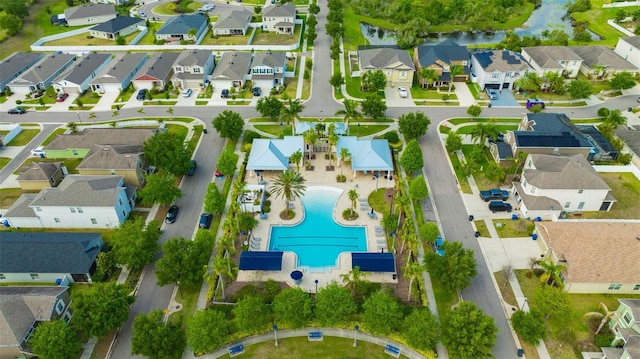 bird's eye view featuring a residential view