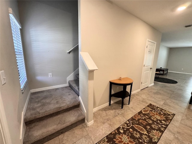 12717 Lemon Pepper Dr, Riverview, FL 33578 - staircase featuring baseboards