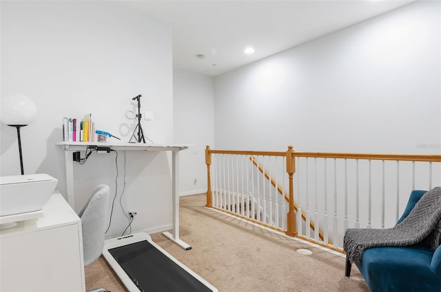 1105 Venetian Harbor Dr NE, Saint Petersburg, FL 33702 - office featuring carpet floors, recessed lighting, and baseboards