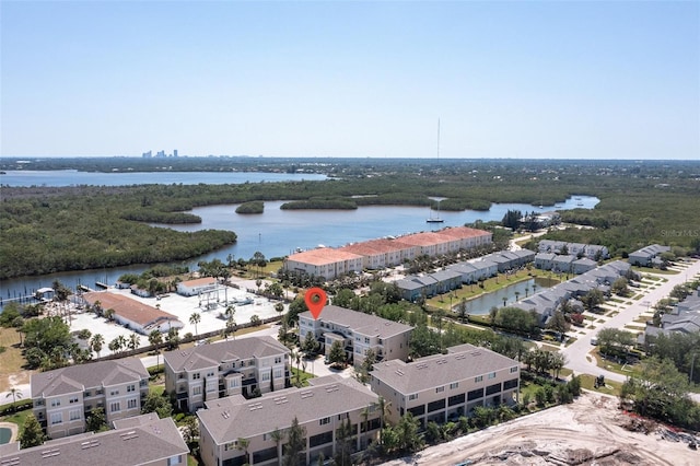 1105 Venetian Harbor Dr NE, Saint Petersburg, FL 33702 - drone / aerial view of a nearby body of water