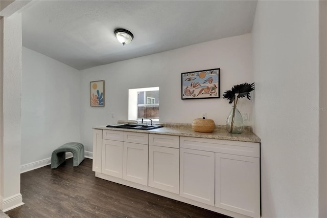 2920 N 11th St, Tampa, FL 33605 - bar with a sink, dark wood finished floors, and baseboards