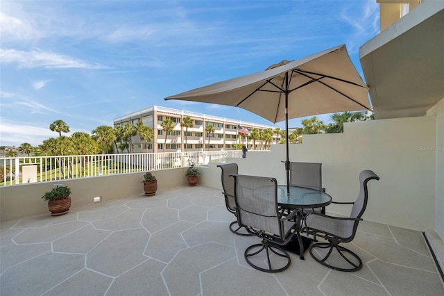 view of patio / terrace with outdoor dining space