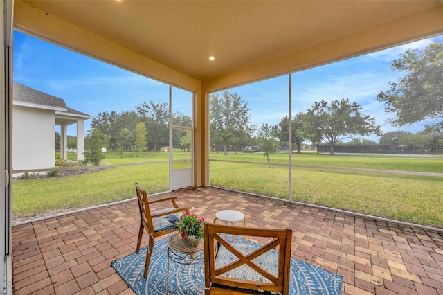 view of sunroom / solarium