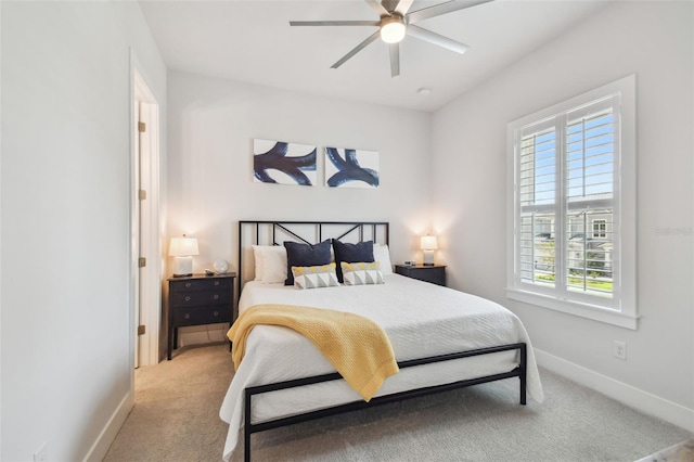 3607 W Roland St, Tampa, FL 33609 - bedroom with ceiling fan, carpet, and baseboards