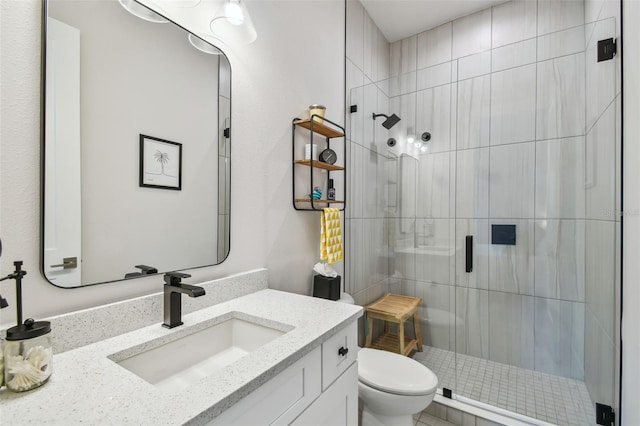 3607 W Roland St, Tampa, FL 33609 - full bath featuring toilet, a stall shower, and vanity
