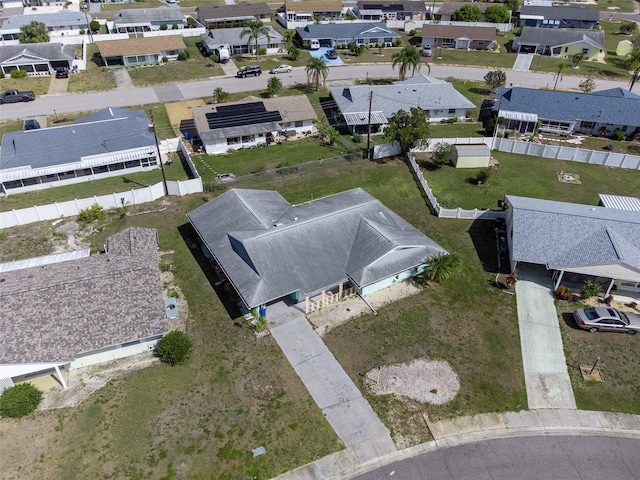 birds eye view of property featuring a residential view