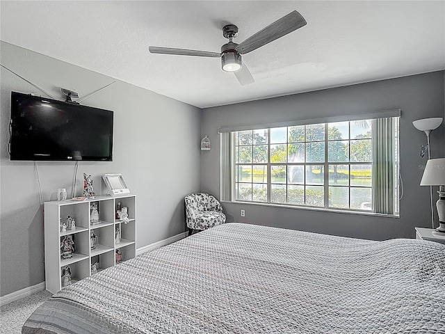 3611 Pine Knot Dr, Valrico, FL 33596 - bedroom with a ceiling fan and baseboards