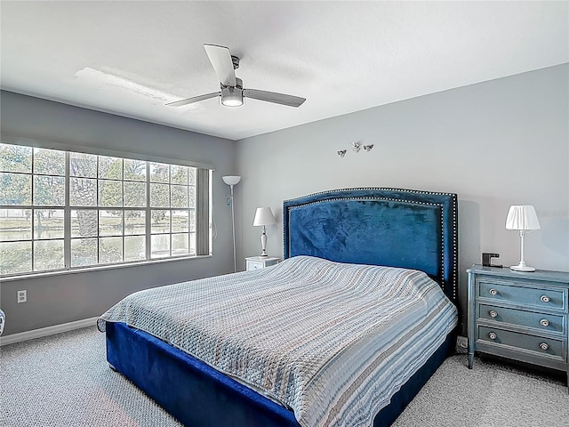 3611 Pine Knot Dr, Valrico, FL 33596 - bedroom with ceiling fan, carpet floors, and baseboards