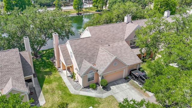 3611 Pine Knot Dr, Valrico, FL 33596 - drone / aerial view featuring a water view