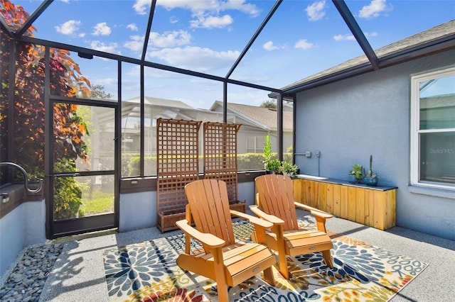 sunroom / solarium featuring a wealth of natural light