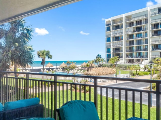 1430 Gulf Blvd Unit 102, Clearwater Beach, FL 33767 - balcony with a water view
