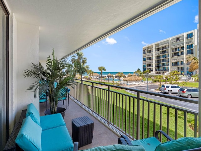 1430 Gulf Blvd Unit 102, Clearwater Beach, FL 33767 - balcony with a water view