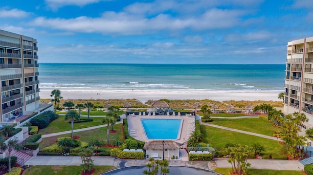 1430 Gulf Blvd Unit 102, Clearwater Beach, FL 33767 - exterior space with a beach view