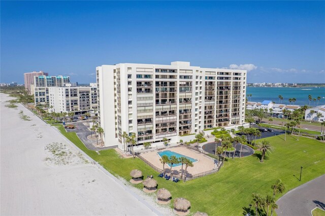 1460 Gulf Blvd Unit 406, Clearwater Beach, FL 33767 - view of building exterior featuring a water view and a city view